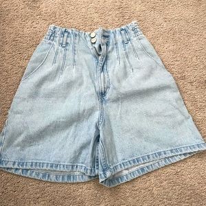 ZARA high rise waisted denim shorts Size 4